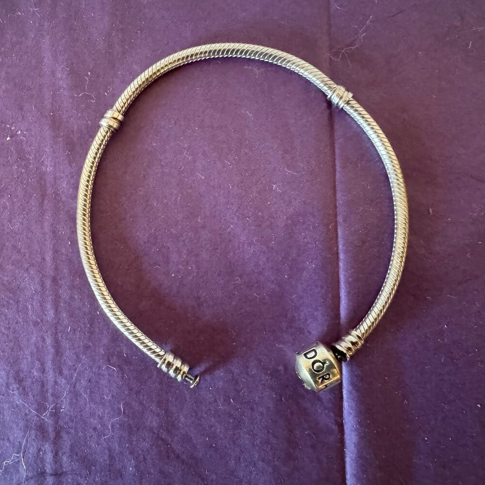 PANDORA 8" STERLING SILVE CLASP BRACELET